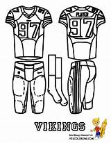 Vikings Rams Coloringhome Uniform Helmet sketch template