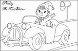 Noddy Coloring Pages Car Kids Print His Printable Cartoon Cartoons Disney Popular Drawings sketch template