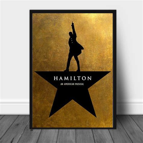 poster hamilton musical broadway poster etsy