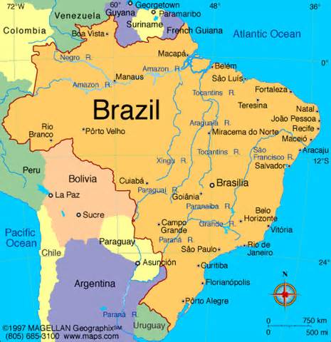 Image result for brazil map
