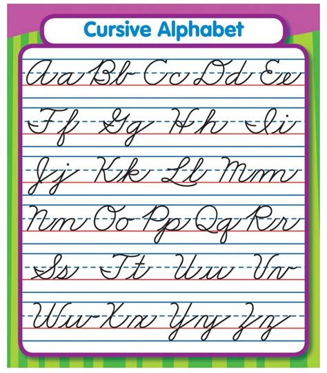 cursive alphabet printable worksheet