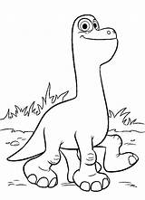 Dinosaur Good Coloring Pages Cute sketch template