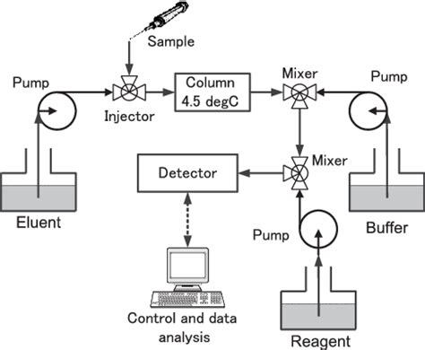 schematic diagram   hplc system  scientific diagram
