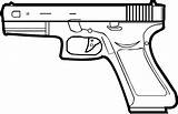 Glock Drawing Gun Clipart Logo Svg 9mm Transparent  Getdrawings Wikimedia Emblem Vector Silhouette Ck Glu Clipground Military sketch template