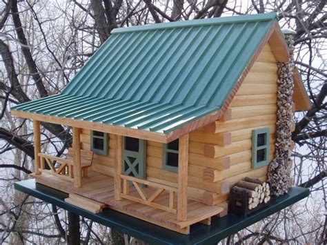 log cabin birdhouse   etsy unique bird houses bird houses diy bird houses