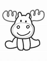 Moose Cartoon Muffin Give If Coloring Cute Pages Drawing Printable Girl Kids Getdrawings Choose Board Drawings Activities Applique Embroidery sketch template