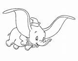 Dombo Kleurplaten Disneykleurplaten Dumbo Ausdrucken Elefante sketch template