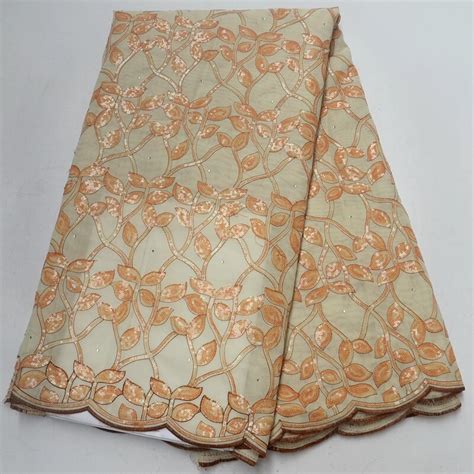 high class handcut high quality african lace fabric cotton organza lace