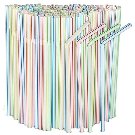 pcs disposable plastic straws  kitchenware bar party event alike supplies