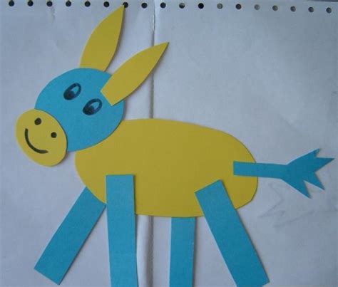 donkey craft idea preschoolplanet