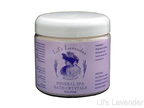 mineral spa bath crystals lils lavender