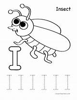 Coloring Letter Writing Insect Worksheet Preschool Activities Sheets Sheet Worksheets Tracing Letters Alphabet Cleverlearner Activity Practice Available Other Choose Board sketch template