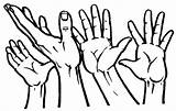 Open Hands Hand Clipart Cliparts Reaching Library sketch template