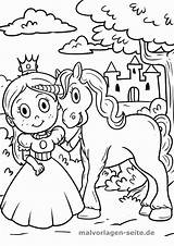 Einhorn Malvorlage Prinzessin Licorne Unicorn Ausmalbild Ausmalen Schloss Einhörner Fee Colouring Kostenlose sketch template