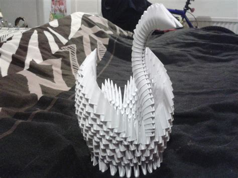 modular origami swan  seventies  deviantart