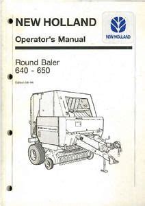 holland  baler   operators manual ebay