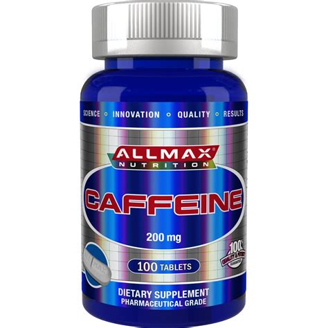 allmax nutrition caffeine  mg  tablets