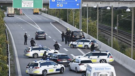 denmark shuts links out of country as police hunt car