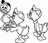 Coloring Pages Huey Baby Duck Donald Tales Template sketch template