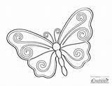 Coloring Butterfly Printable Swirl Pages Creatables Kids Easy Size Format Printablecuttablecreatables sketch template