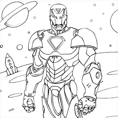 iron man infinity war coloring page mitraland