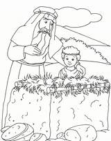 Abraham Altar Coloring Pages Bible Isaac Genesis Story Drawing Para Colorear Sarah Kids Characters Printable Character Niños Ot Born Sheets sketch template