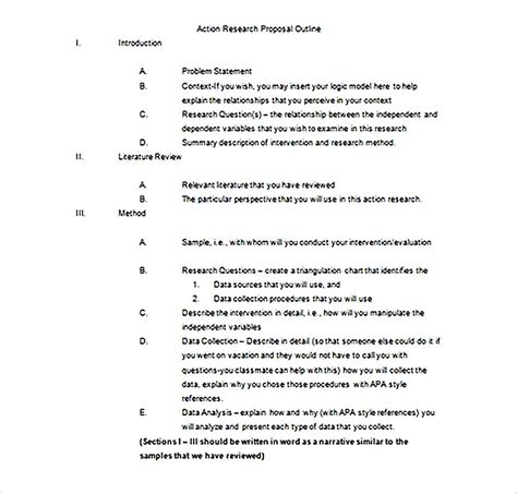 research report outline template