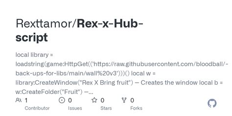 github rexttamorrex  hub script local library loadstringgame