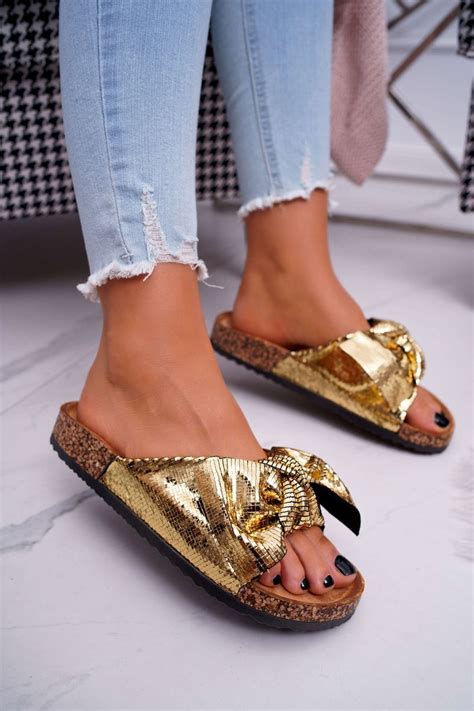 womens  gold metalics cheap  fashionable shoes  butoskleppl