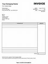 Blank Invoice Pictures
