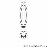 Exclamation Mark Coloring Sheets Printable Sheet Title sketch template