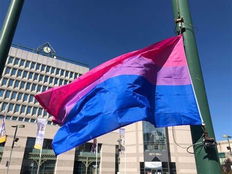 organizers hope flag raising on bisexual pride day will unite community