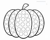 Dot Pumpkin Pages Do Printable Marker Worksheet Coloring Halloween Printables Worksheets Preschool Activities Fall Kids Theresourcefulmama Print Clipart Crafts Dots sketch template