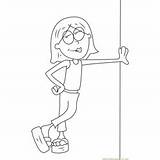 Mcguire Lizzie Coloring Pages Standing sketch template