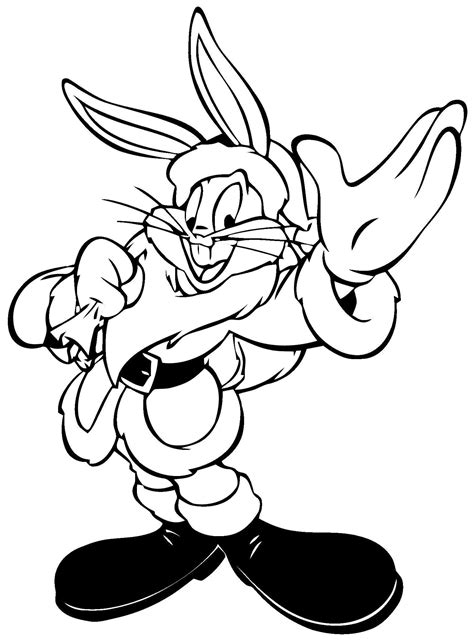 bugs bunny christmas coloring pages  getcoloringscom