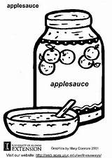 Apfelmus Saus Applesauce Manzana Malvorlage Polpa Mele Appel Schoolplaten Hamburger Gezonde Voeding Werkblad Croissant Educolor Educima Schulbilder Printen Große sketch template