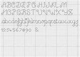 Alphabet Ampersand Backstitch Stitching Counted Alphabets Blackwork sketch template