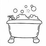 Bathtub Coloring Para Dibujos Imprimir Pages Designlooter Seleccionar Tablero Objetos Hogar Bathroom sketch template