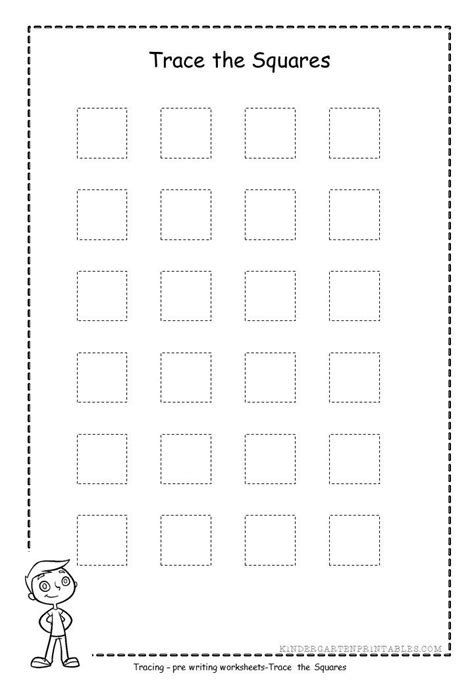 square tracing worksheet