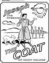 Joseph Coloring Coat Colors Many Dreamer Clipart His Children Colorful Drawings Sharefaith sketch template