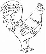 Rooster Coloring Pages Printable Chicken Kids Adults Color Drawing Clipart Year Print Roosters Colouring Baby Template Printcolorcraft Chinese Animals Getdrawings sketch template