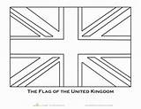 Coloring Flag Pages England British Flags Jack London Template Union Worksheet Colouring Britain Worksheets Education Printable Note Colors Passport English sketch template