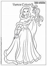 Colorir Bela Princesas Desenhos Lawanna sketch template