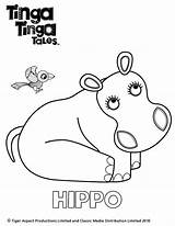 Tinga Colouring Hippo Coloriages Shoe Ziyaret sketch template