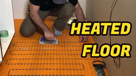 install floor heating cable system ditra heat youtube