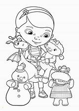 Doc Mcstuffins Coloring Pages Junior Disney Friends Printable Kids Divyajanani sketch template