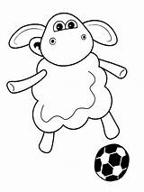 Shaun Sheep Coloring Pages Cartoons sketch template
