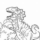 Coloring Pages Carcharodontosaurus Dinosaur sketch template