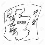 Scottish Coloring Pages Outline Scotland Getcolorings Special Getdrawings sketch template