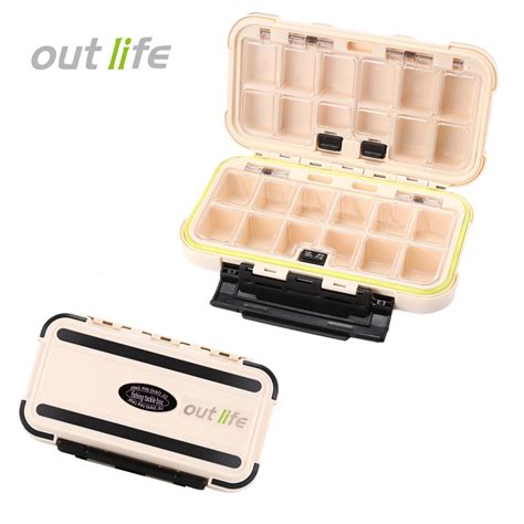 outlife fly fishing tackle boxes waterproof fly hook fishing lure bait storage case organizer